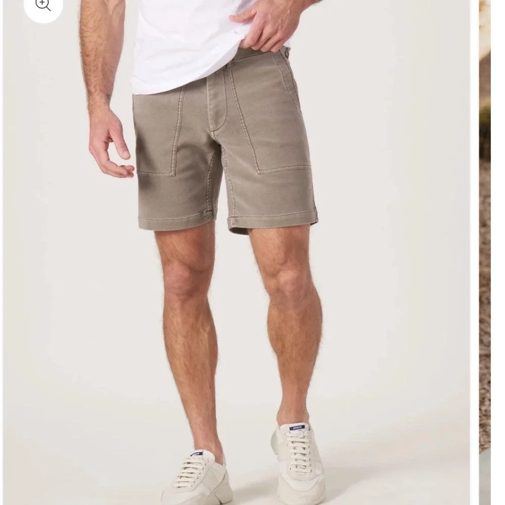 NWT The Normal Brand Comfort Terry Utility Short Taupe Mens 36 Slim - Picture 6 of 7